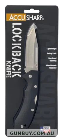 AccuSharp Lockback Folding Knife Black