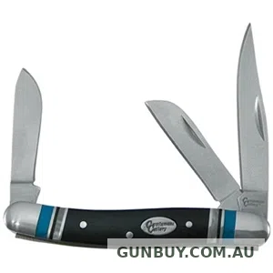 Cattlemans Cutlery Blue Cheyenne Stockman Folding Knife