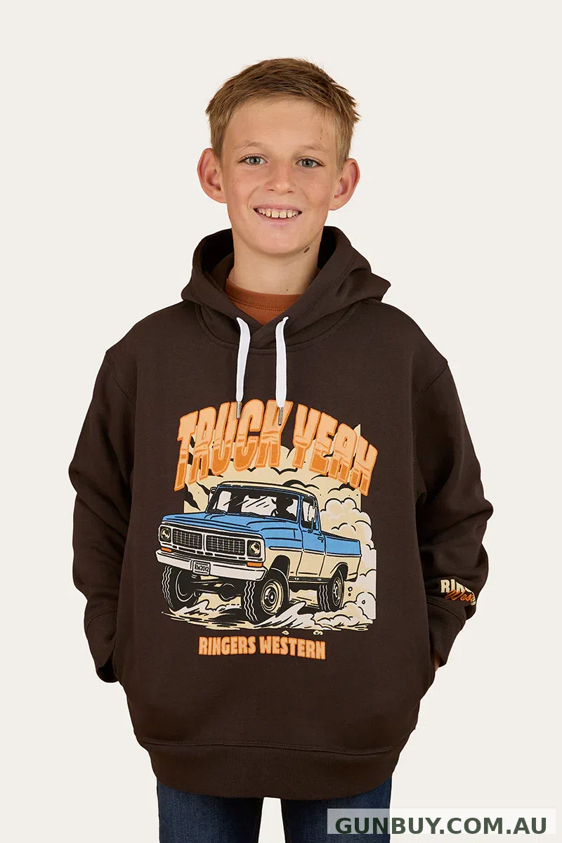 Ringers Western Truck Yeah Kids Oversized Pullover Hoodie