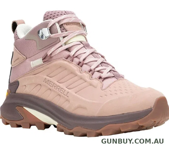 Merrell Womens Moab Speed 2 Mid Leather Adobe Rose (Waterproof)