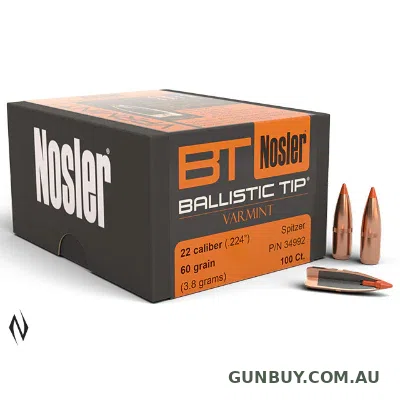 NOSLER 60gr Ballistic Tip Projectiles (100pk)