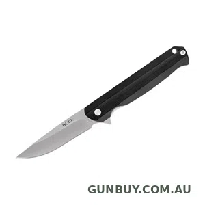 Buck Langford 3 3/8" Drop Point Folding Knife Black