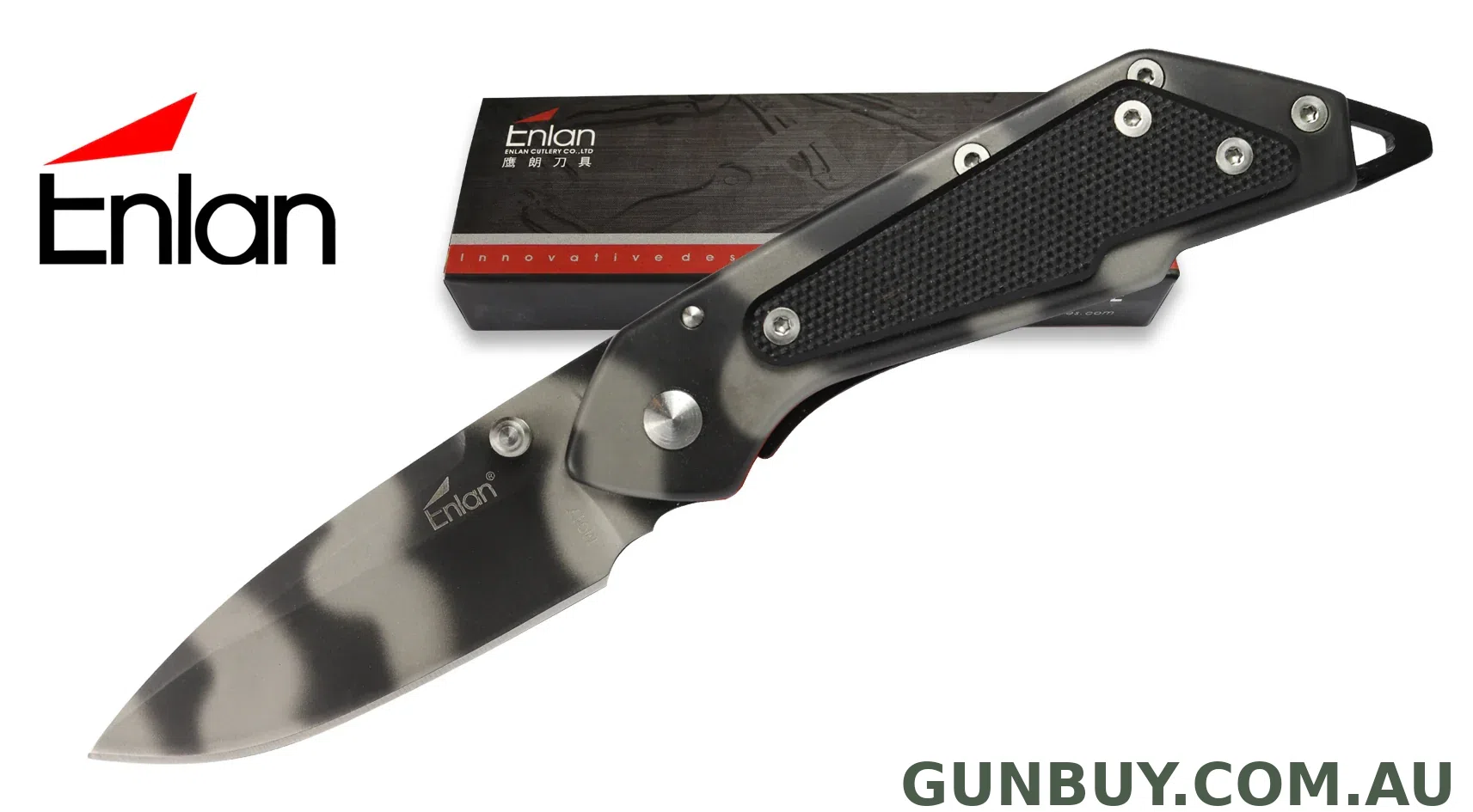 Enlan Camo Folding Knife | M017H