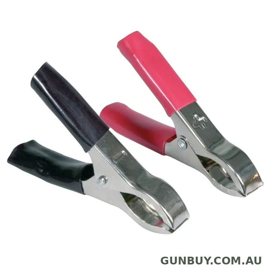 Powertech Alligator Battery Clip 30A Pair (70mm/20mm)