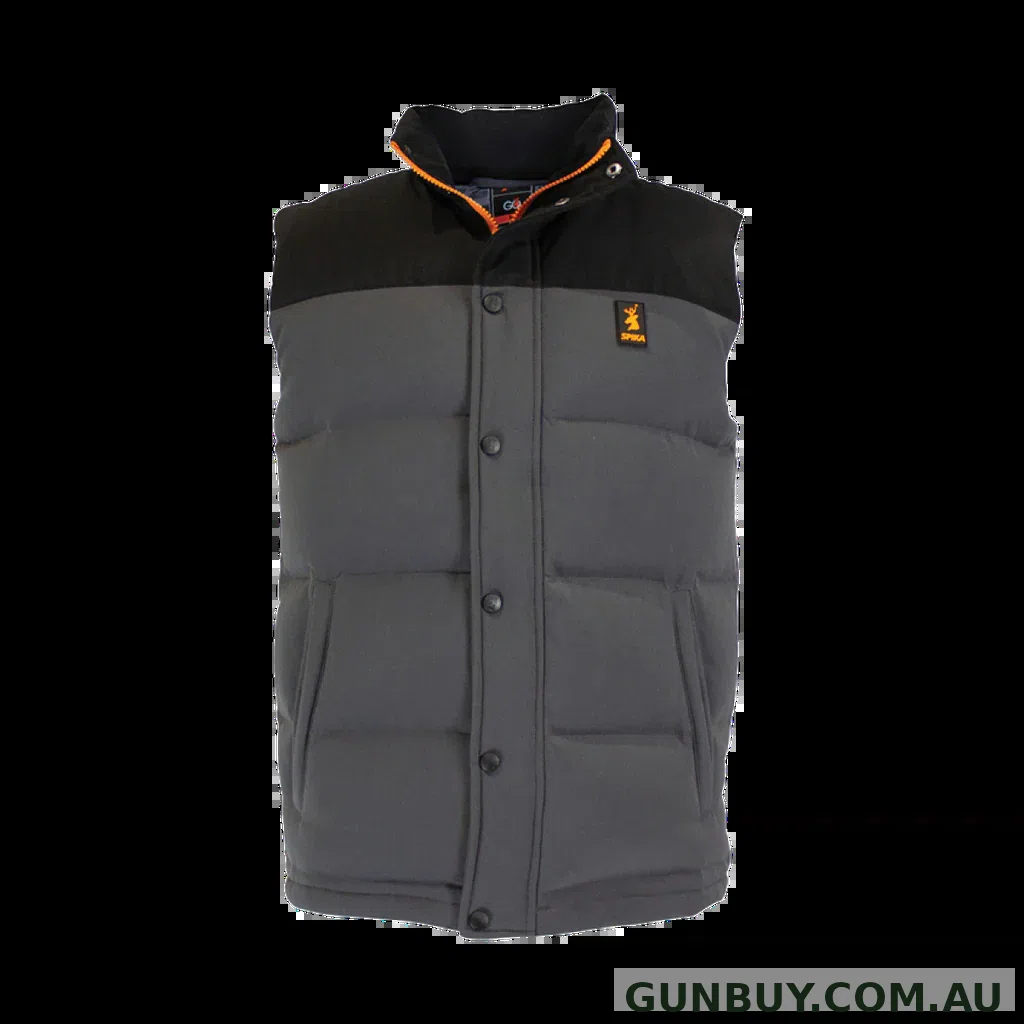 Spika Mens Go Casual Puffer Vest Grey