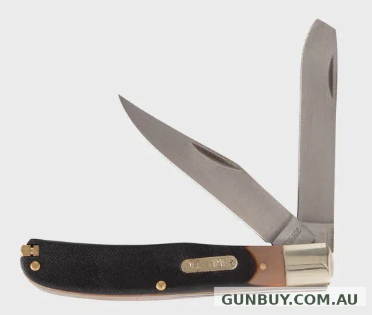 Old Timer Bearhead Trapper 2 Blade Folding Knife