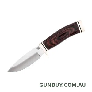 Buck Vanguard Drop Point Fixed Blade Knife wood