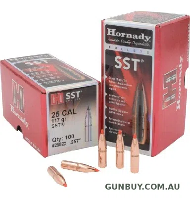Hornady 25 Cal 117gr SST InterLock Projectiles (100pk)