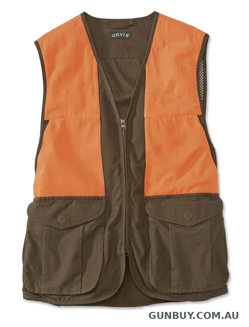 Orvis Upland Hunting Vest (Brown/Blaze)