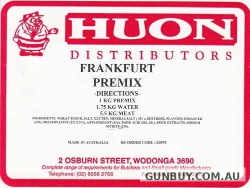 Huon Frank/Saveloy Premix 3KG