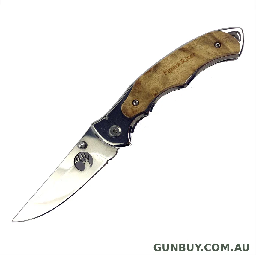 Piper River Mirror Fin Folder Knife (PR519)