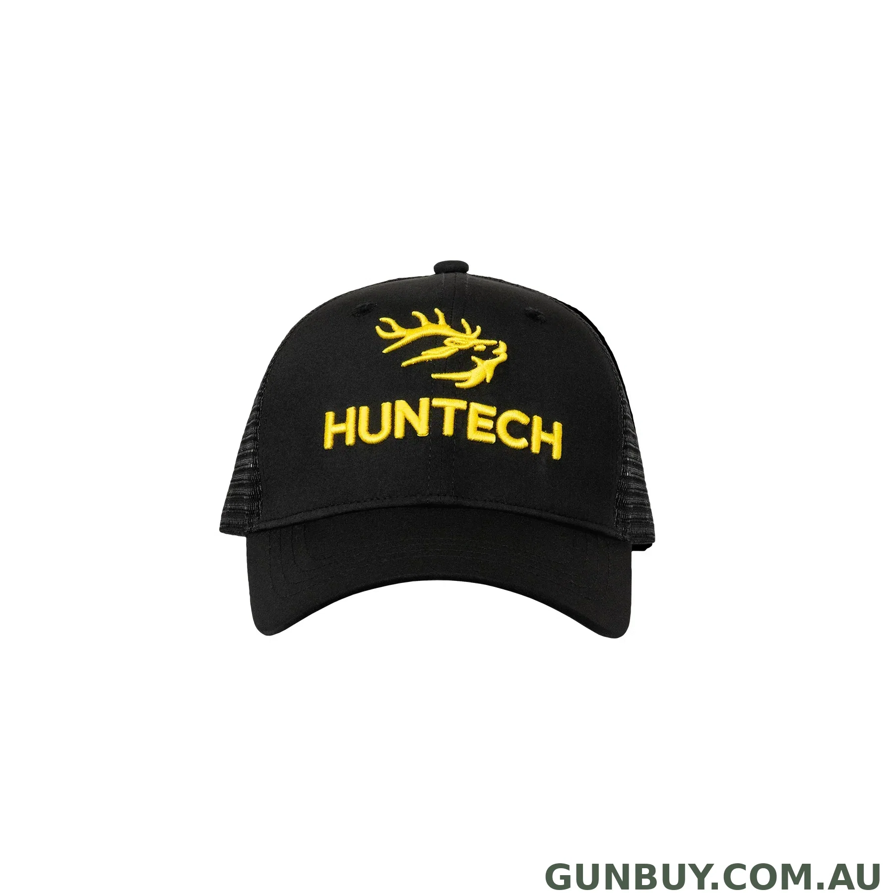 Huntech Kids 3D Trucker Cap Black/Yellow