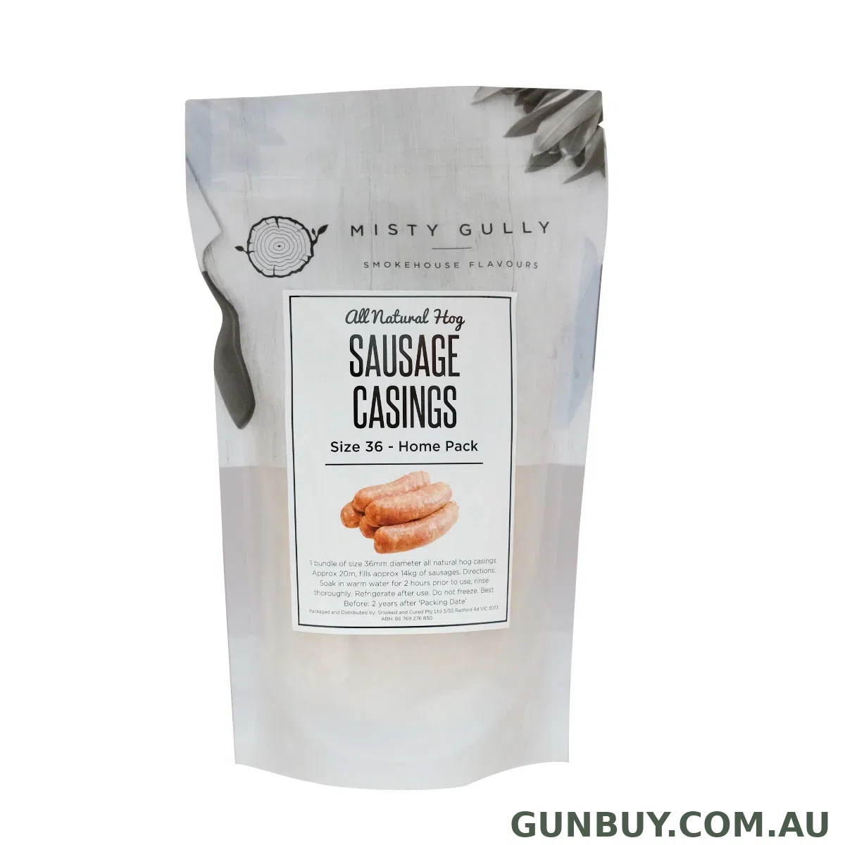 Misty Gully All Natural Hog/Pig Sausage Casings (Size 36)