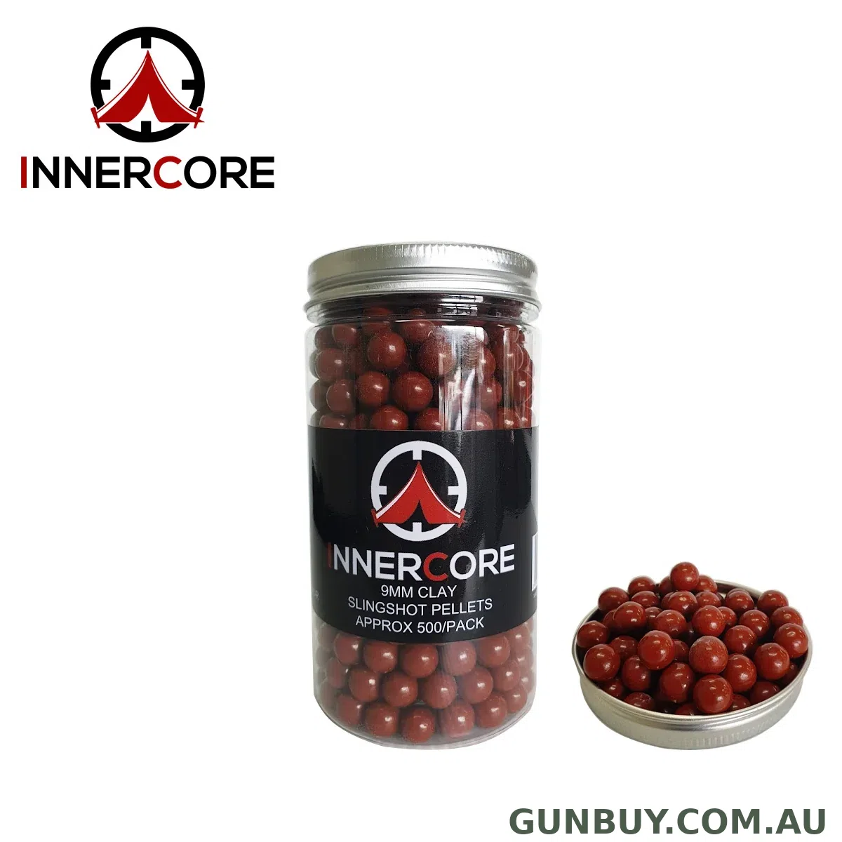 Inner Core Clay Pellets 9mm RED (approx 500pk)