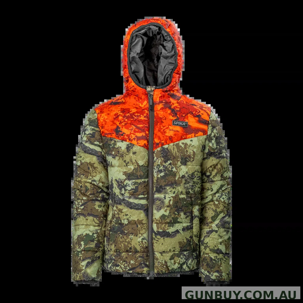 Spika Kids Terra Puffer Jacket Biarri Camo/Blaze