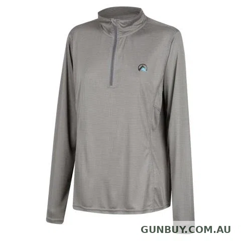 Ridgeline Womens Performance Zip Top Lead