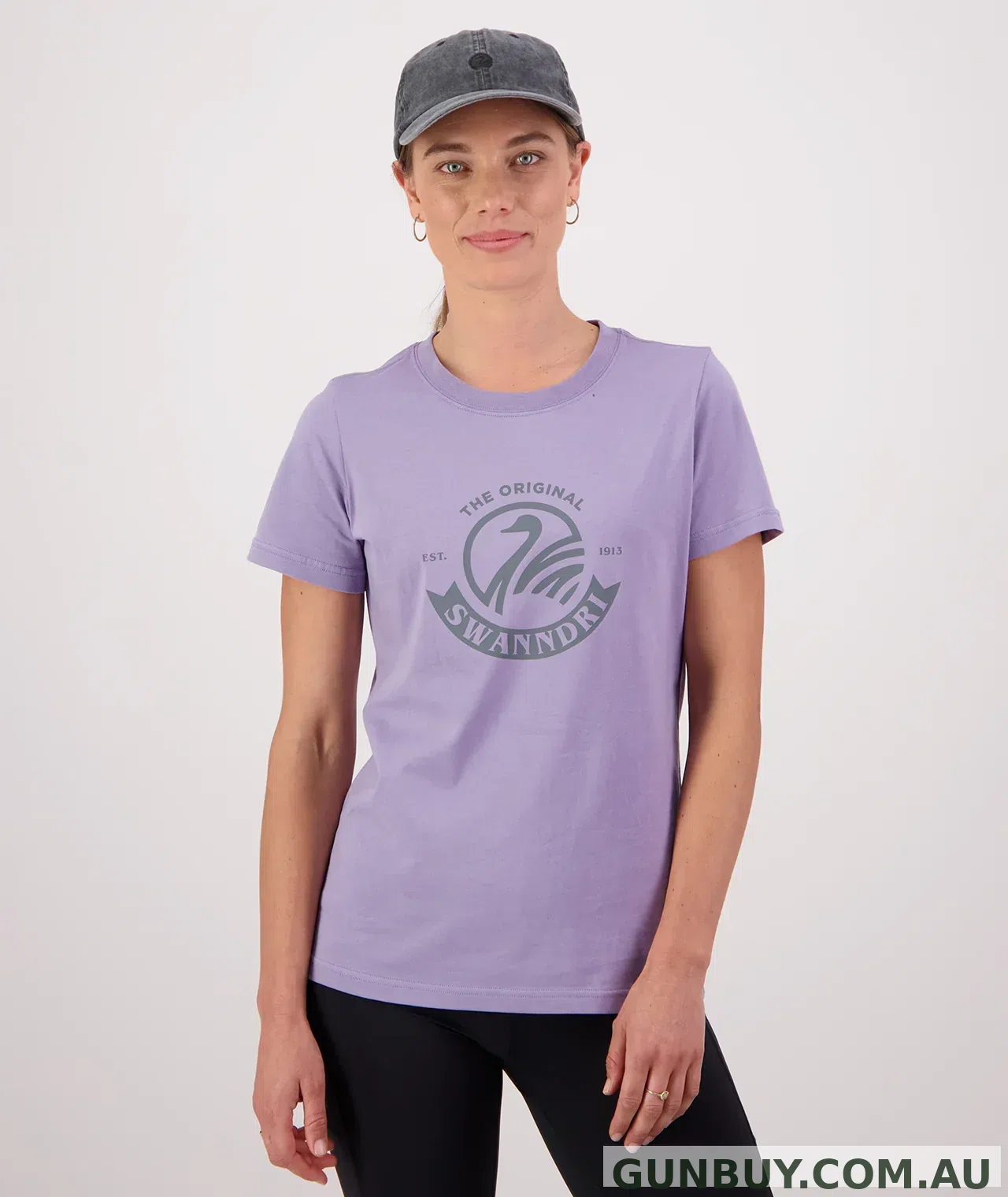 Swanndri Women's Original V4 T Shirt Lilac/Shadow