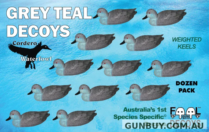 Cordero Waterfowl Decoys Grey Teal Duck Decoy 12pk