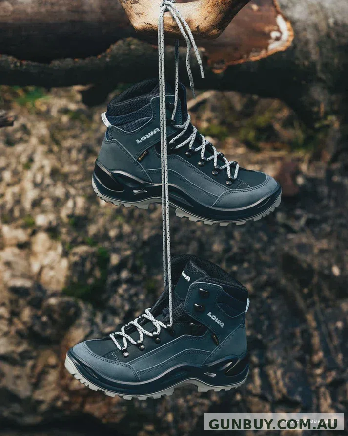 LOWA Womens Renegade GTX Mid Smoke Blue Boots