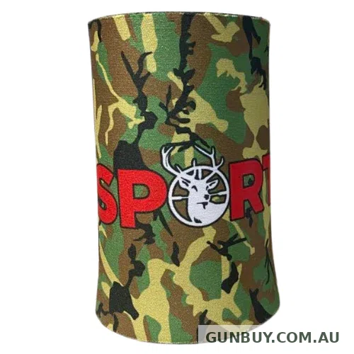 Sports Hut Stubby Holder Green Camo