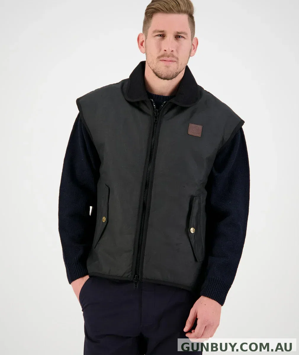 Swanndri Foxton Vest Wool Lined (Black)