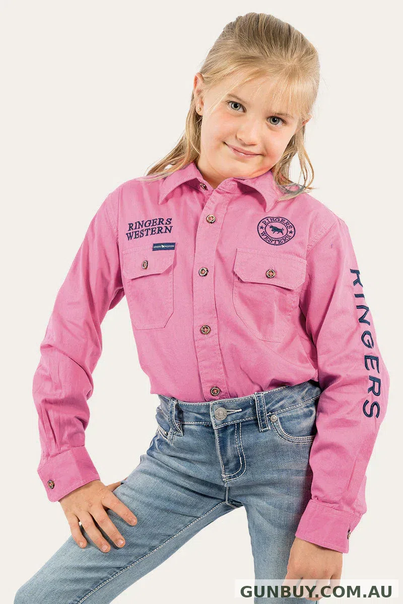 Ringers Western Jackaroo Kids L/S Full Button Embroided Workshirt