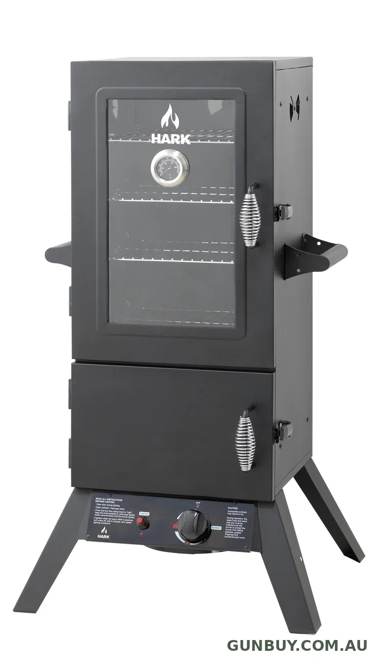 Hark 2 Door Gas Smoker (Glass Door)