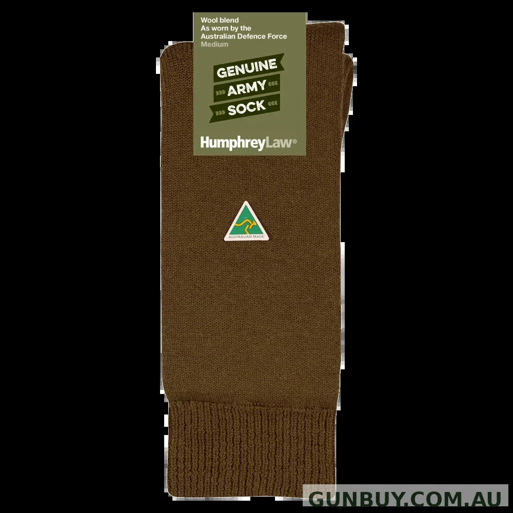 Humphrey Law Genuine Army Sock | Khaki/Brown