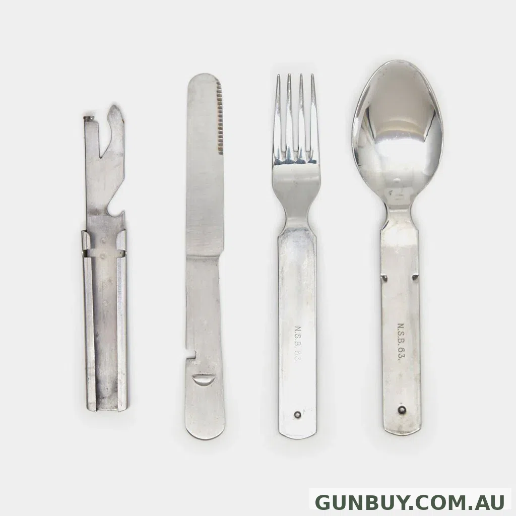 Bush Tracks Army Style Knife Fork Spoon Set