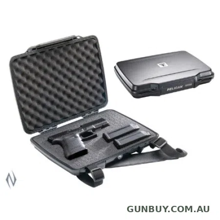PELICAN 1075 Single Handgun Harback Case (Black)