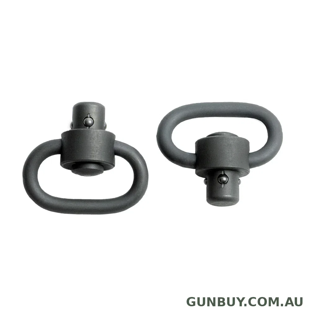 Grovtec Black Nitride Push Button Swivels 1" Loop