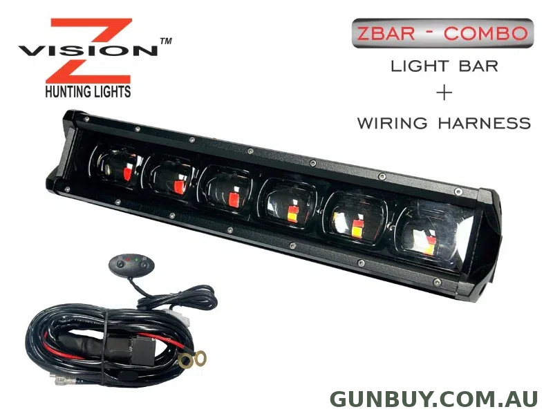 Z-Vision Light Bar 6 Red And White & wiring harness