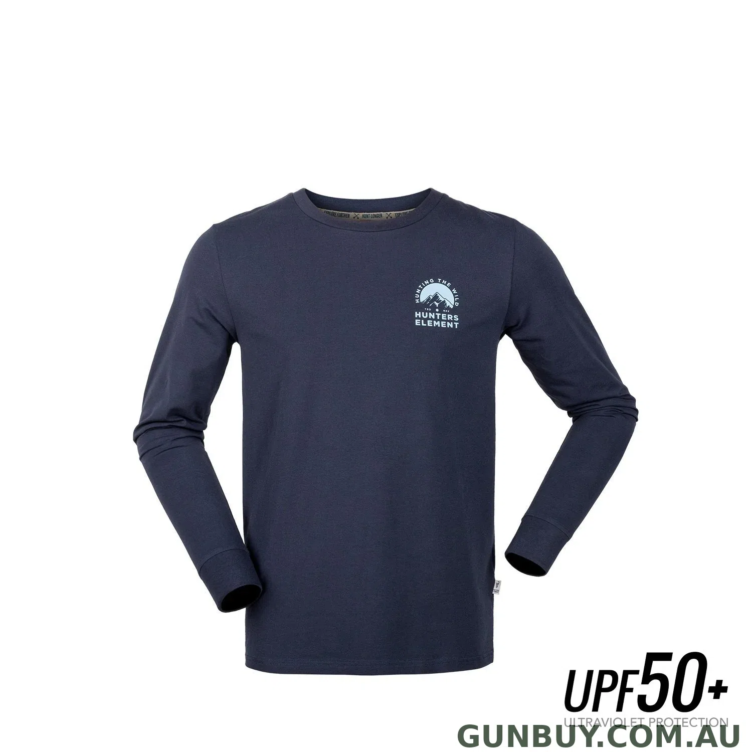 Hunters Element Range Long Sleeve Tee (Navy)