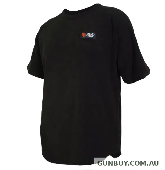 Stoney Creek Mens Short Sleeve Bush Tee (Black)