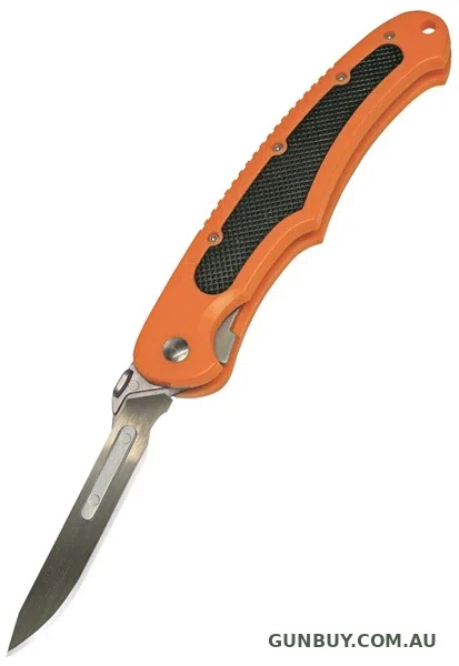 HAVALON Piranta Bolt Blaze Orange Knife & 6 Blades Set