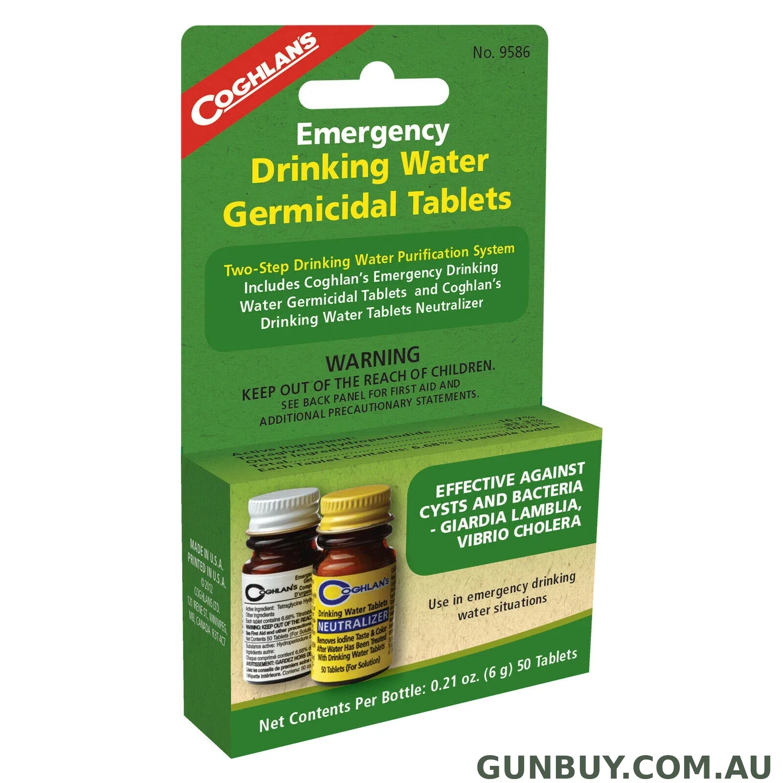 Coghlans Emergency Two-Step Drinking Water Treatment | 9586