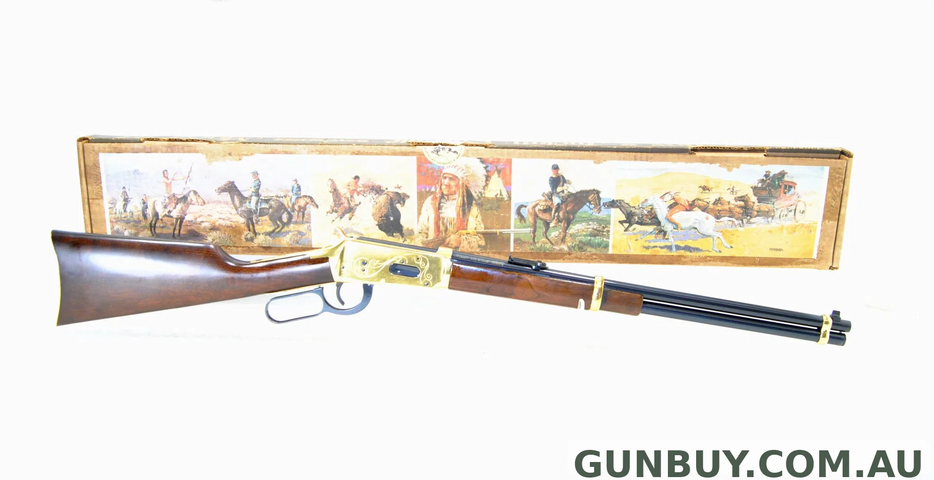 Winchester Commemorative Golden Boy Indian Carbine