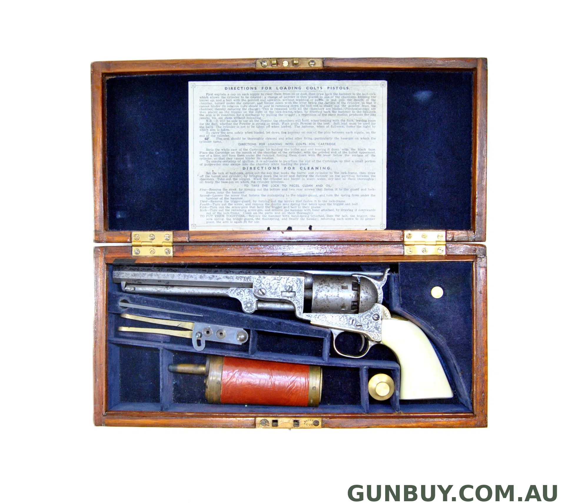 Colt Cased & Factory Engraved 1851 Navy