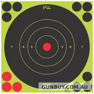 Pro-Shot Splatter Shot 8" Bullseye (6pk)