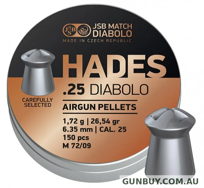 JSB HADES 25 PELLETS 26.54GR (150PK)