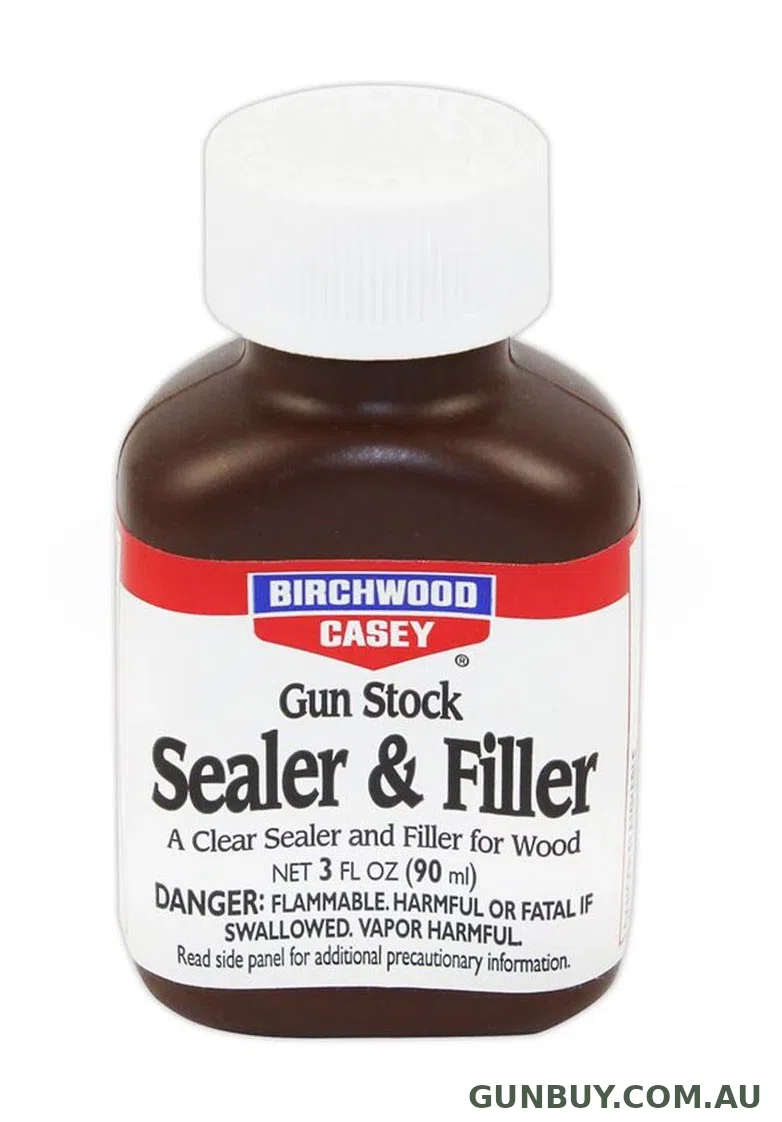 BIRCHWOOD CASEY GUN STOCK CLEAR SEALER / FILLER 3OZ