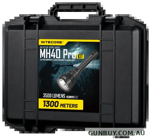 NITECORE MH40 PRO 3500 LUMEN LED TORCH HUNTING KIT COMBO