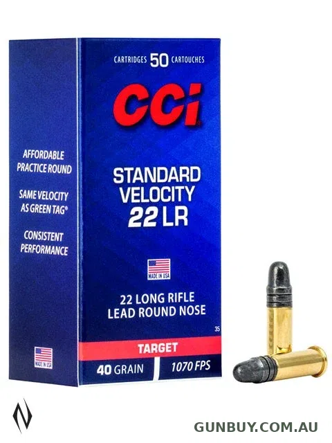 CCI Standard Velocity 40gr Solid 1070fps (500pk)
