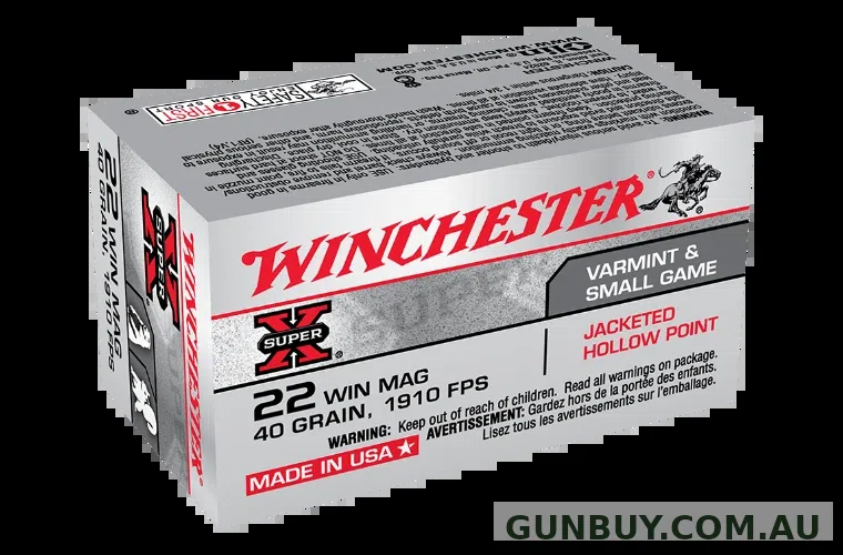 WINCHESTER SUPER X 40GR JHP 1910FPS (50PK)
