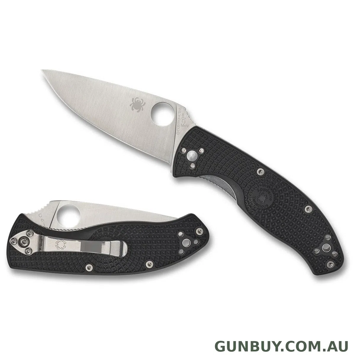 Spyderco TENACIOUS LIGHT BLACK - PLAIN BLADE
