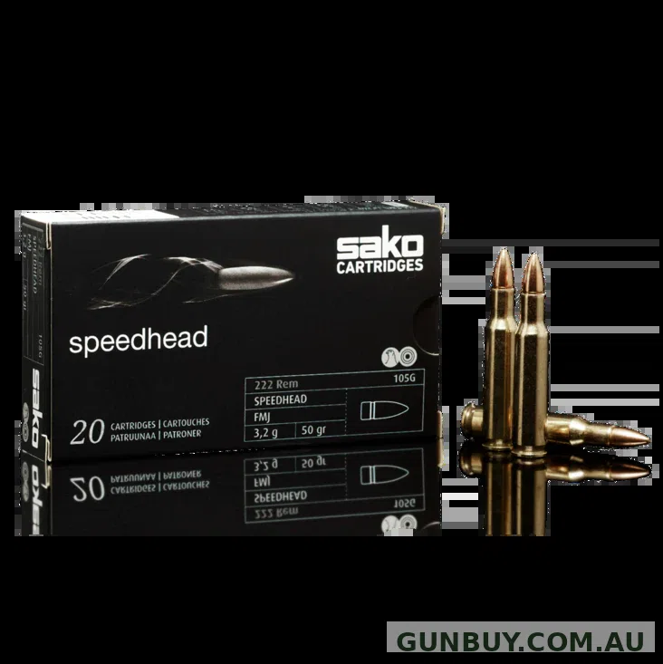 SAKO 222 50GR SPEEDHEAD FMJ (50PK)