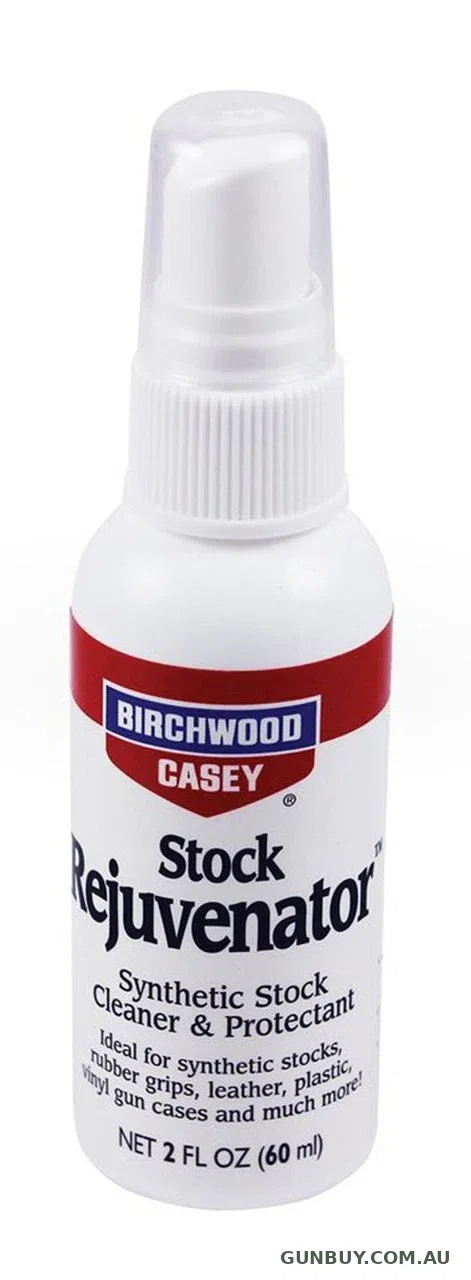 BIRCHWOOD CASEY STOCK REJUVINATOR CLEANER & PROTECTOR 2oz PUMP