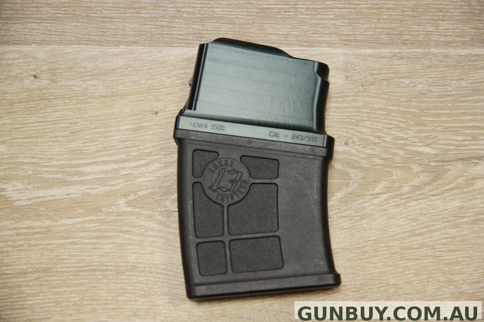 THE ADELAIDE GUN SHOP PTY LTD S/H LUCKY 13 TO SUIT HOWA 1500 MEDIUM ACTION (243, 308 ETC) 10 ROUND MAGAZINE.