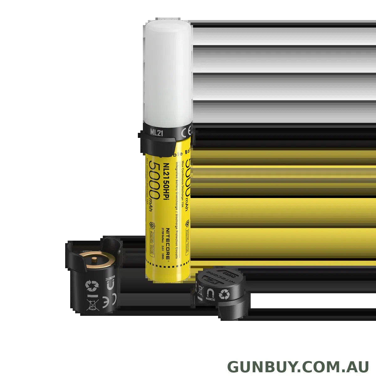 NITECORE 5000mAh RECHARGABLE LI-ION 3.6V 21700 BATTERY - SET
