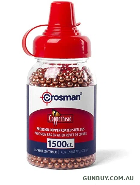 CROSMAN COPPERHEAD COPPER COATED BB PELLETS (1500PK)
